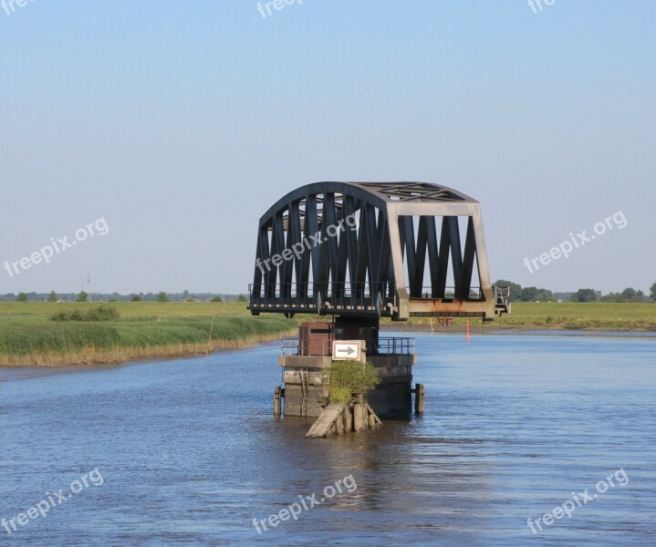 Bridge Swing Bridge Railway Bridge Eider Bridge Free Photos