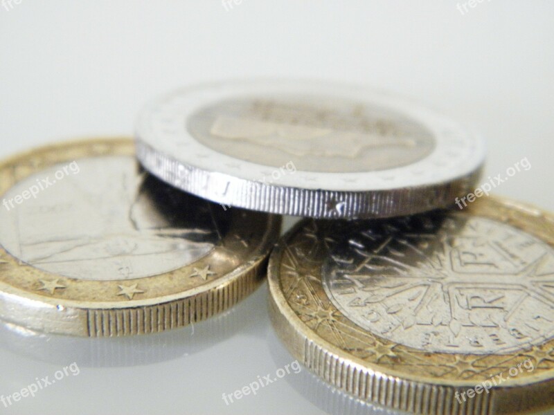 Money Euro Currency Coins Dime Pieces