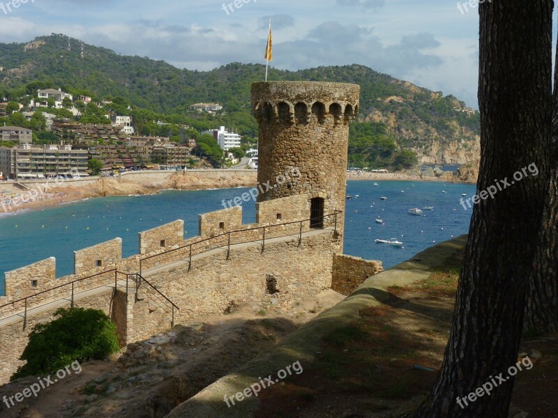 Tossa De Mar Castle Spain Free Photos