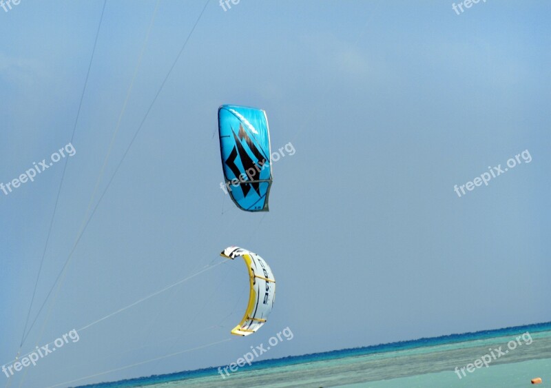 Kite Surf Kitesurfing Sport Sea