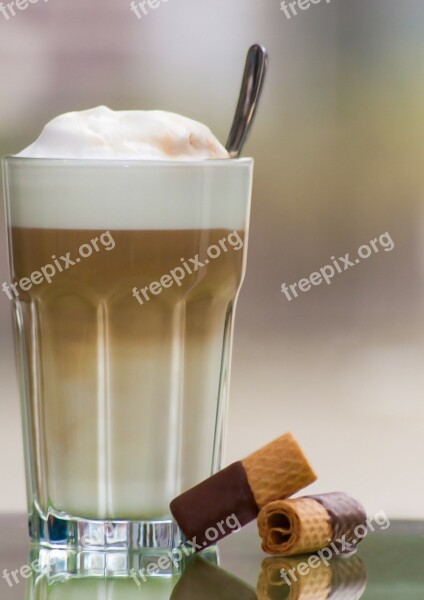 Latte Macchiato Drink Coffee Free Photos