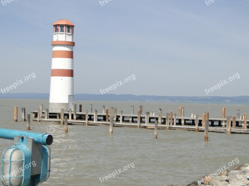 Lake Neusiedl Austria Lighthouse Free Photos