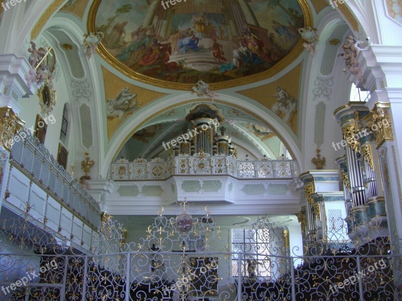 Monastery Church Of Mariä Himmelfahrt Oberschönenfeld Organ Gallery Swabia