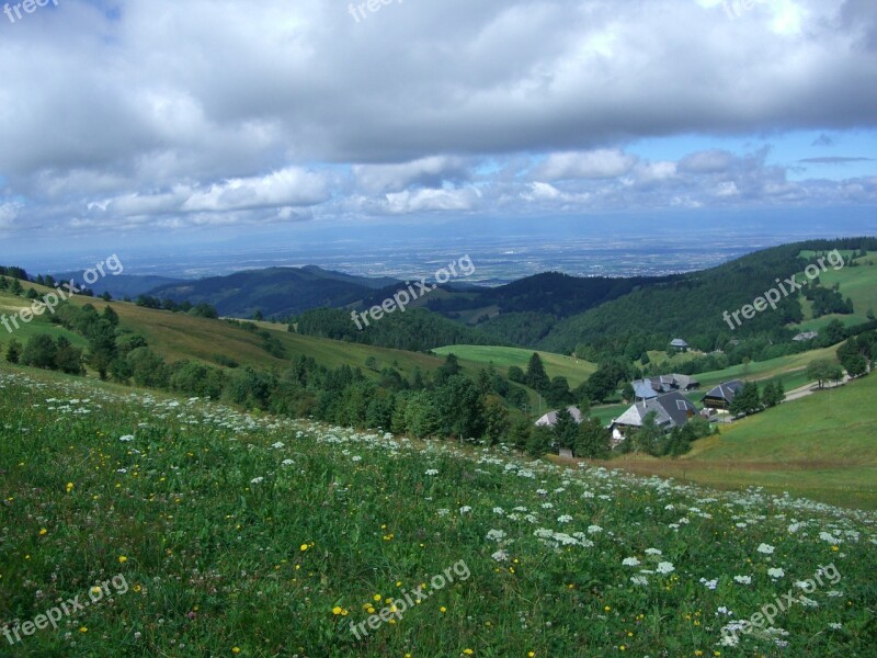 Zähringer Hof Münstertal Rhine Valley Clouds Free Photos