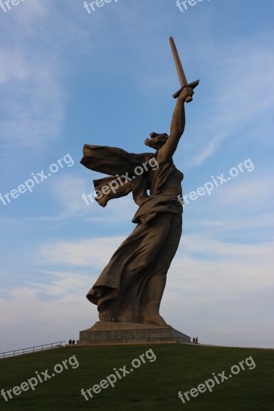 Mother Motherland Stalingrad Metro Station Mamayev Kurgan Volgograd Monument