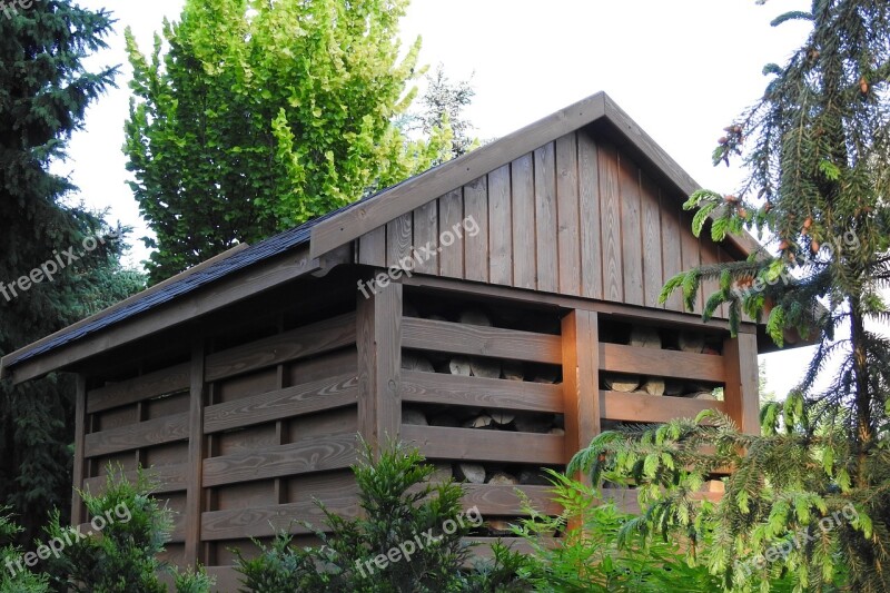 Woodshed Firewood Crib The Barn Garden