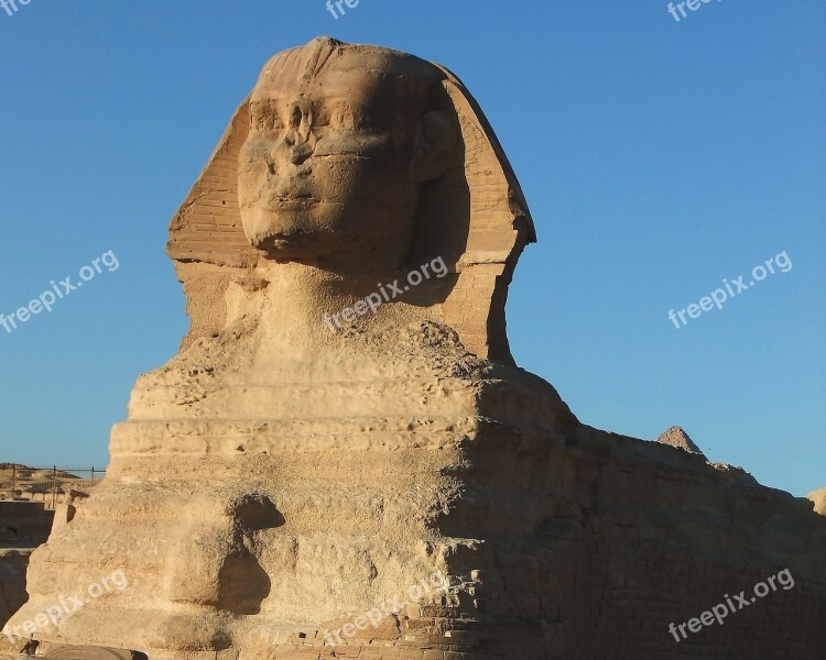 Egypt Sphinx Statue Weathered Free Photos