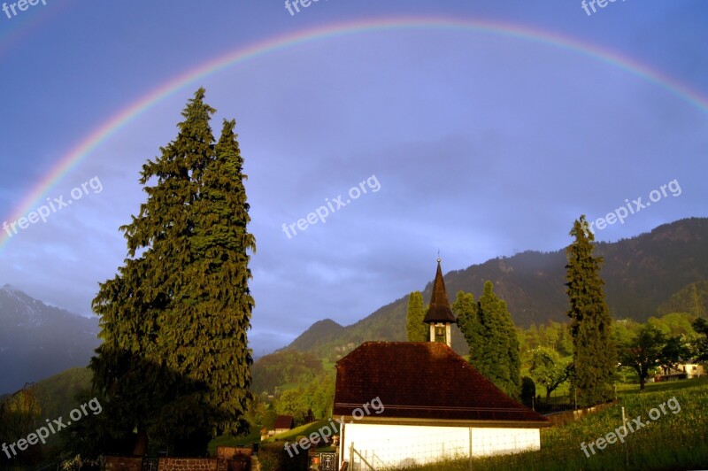 Rainbow Paint Colors Colorful Nature Phenomenon