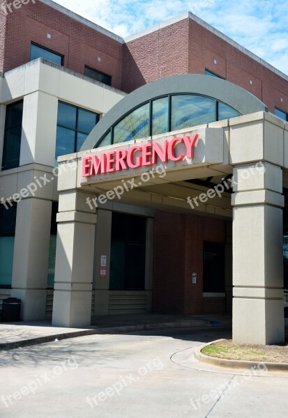 Hospital Emergency Entrance Architecture Building