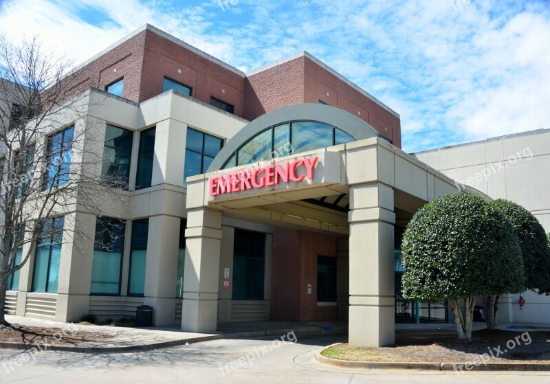 Hospital Emergency Entrance Architecture Building