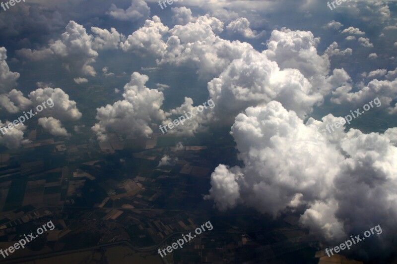 Sky Cloud Height Plane White