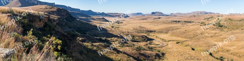 Drakensberg Landscape South Africa Drakensberg Mountains Mountains