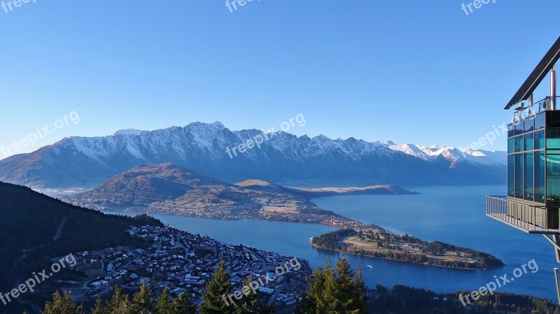 Queenstown New Zealand Travel Mountains Lake