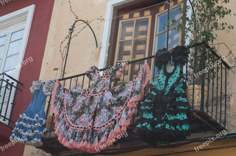 Spain Malaga Dress Siesta Flamenco