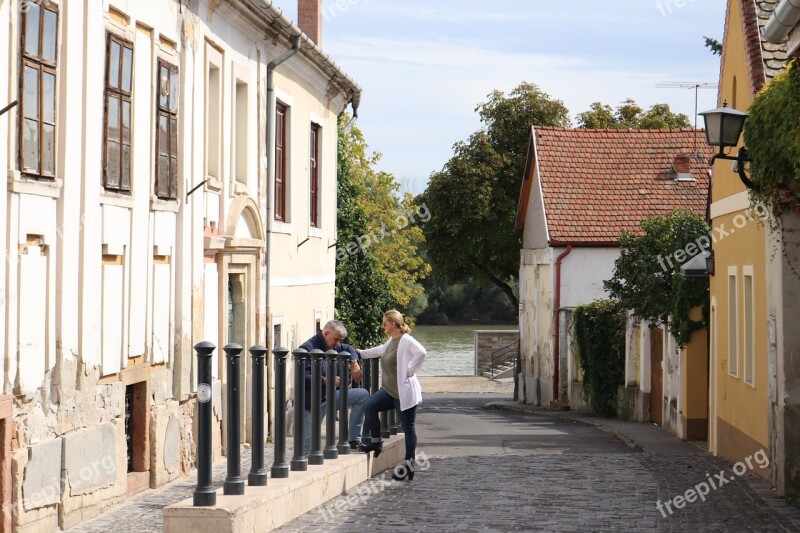 Hungary Szentendre Street Building River