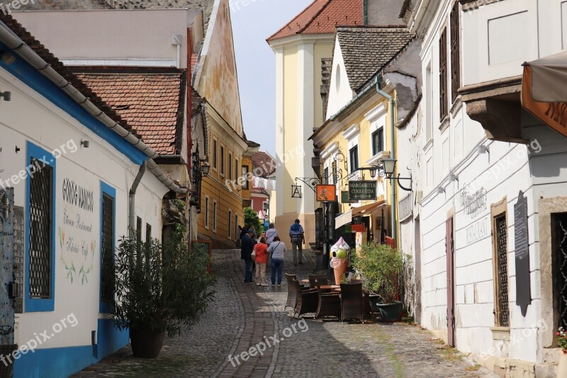 Hungary Szentendre Street Building River