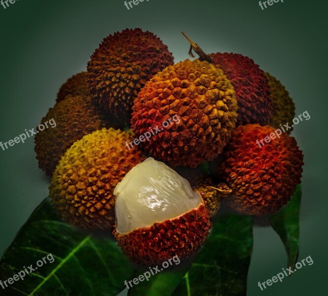 Lychee Fruit Fresh Food Healthy