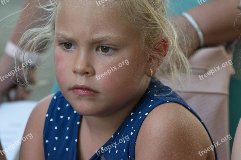 Little Girl Eyes Kid Portrait Girl