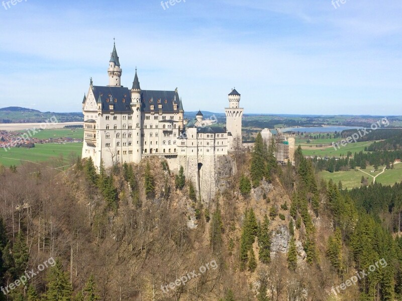 Germany Castle Neuschwanstein Bavaria Neuschwanstein Castle Castle