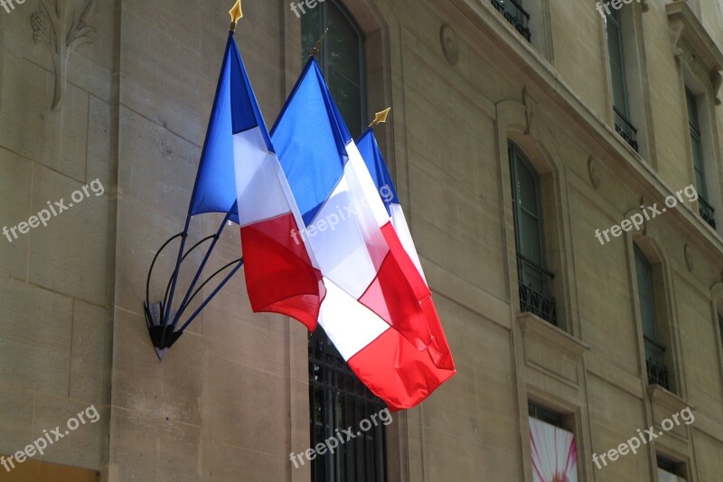 France The National Flag Banner Paris Free Photos