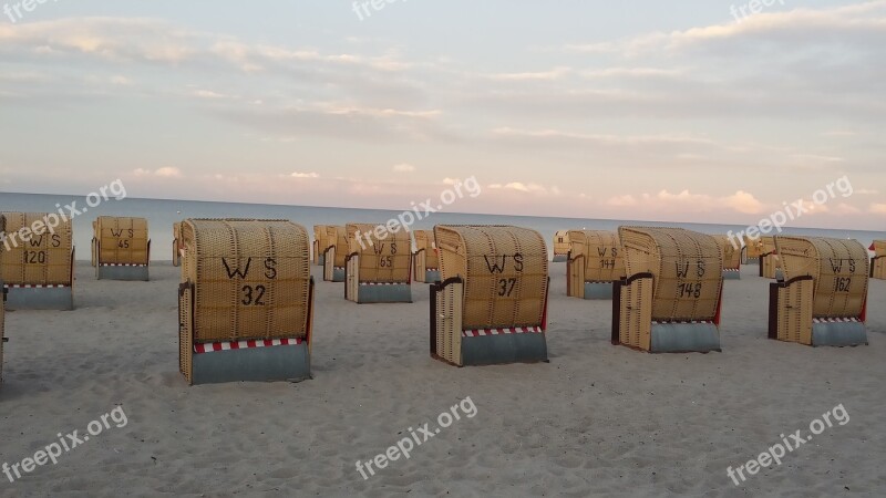 Beach Beach Chair Sand Baltic Sea Water