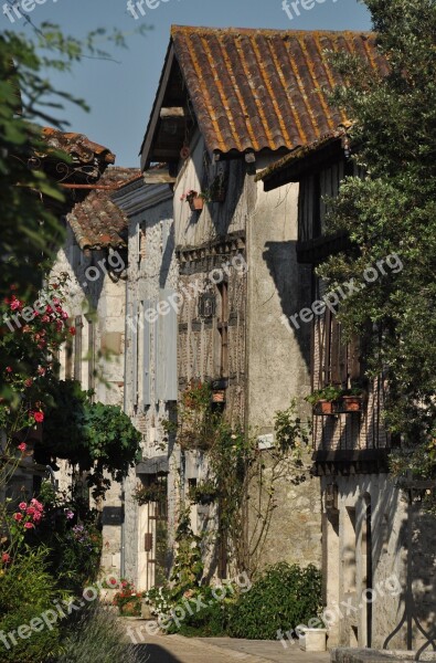 Good Looking Village Summer Landscape Stones