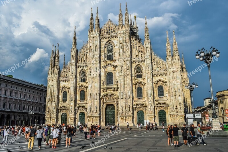 Italy Milano Duomo Square Architecture Church