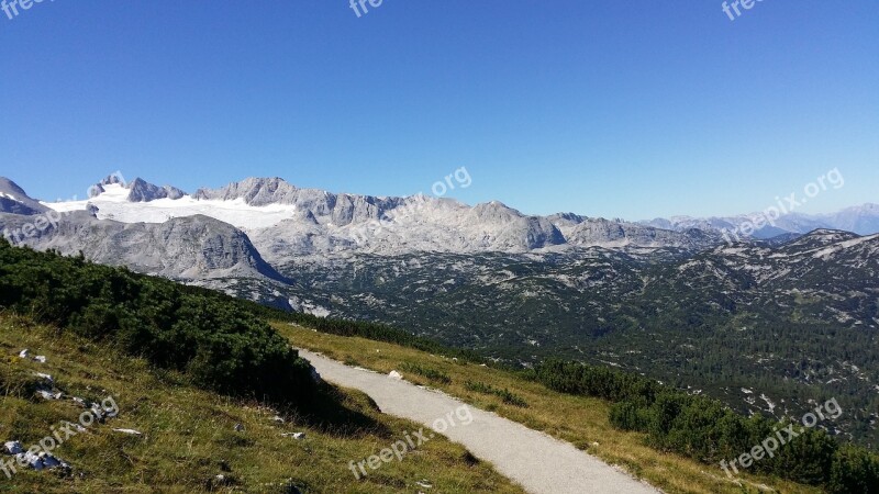 Dachstein Away Green Landscape Austria