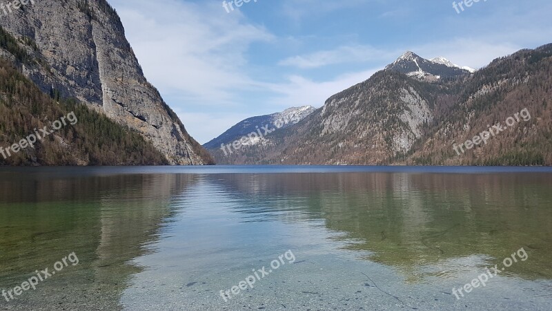 Waters Mountain Landscape Lake Travel