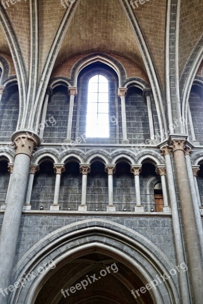 Arch Church Perspective Nave Chapel