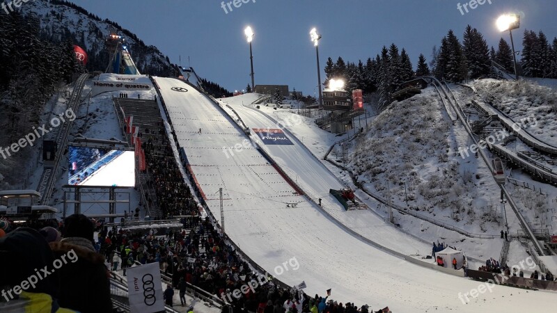 Hill Ski Jump Ski Sport Ski Jumping Alpine