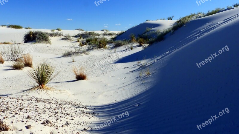 Desert Sands Dunes Gypsum Landscape