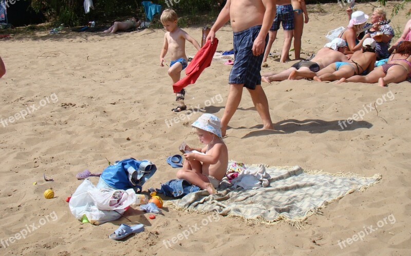 Kid Got To Thinking Views Beach Sand