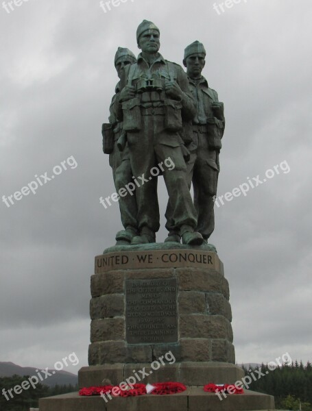 Scotland War Memorial Commando Spean Bridge Memorial