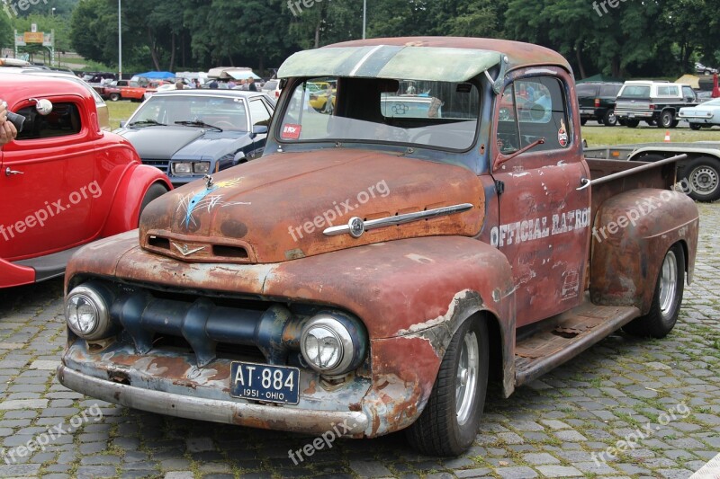 Auto Automotive Oldtimer Truck Vehicle