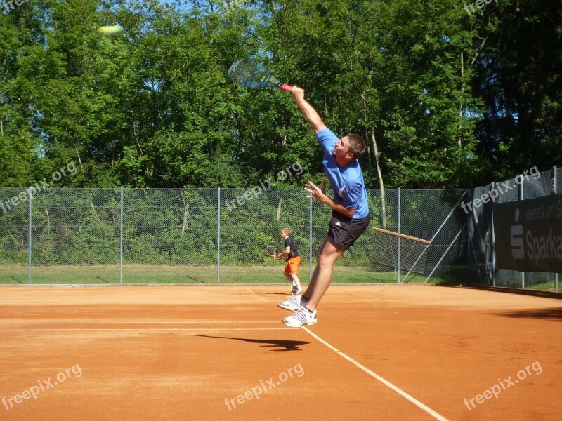 Tennis Volley Sport Action Sporty