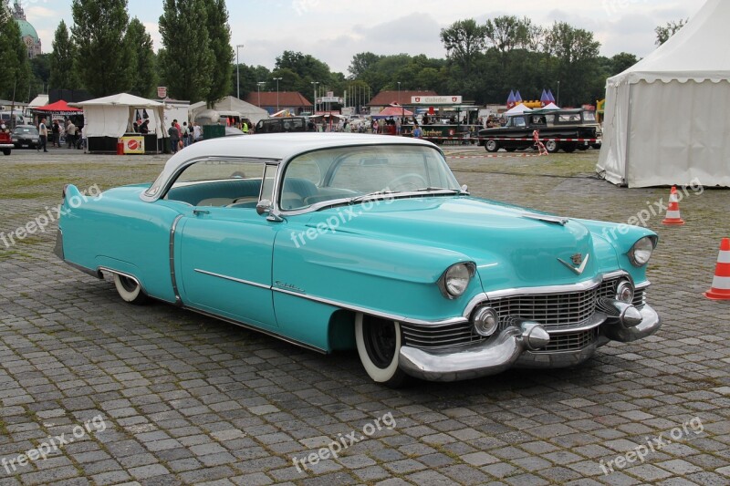 American Car Oldtimer Classic Turquoise Automotive