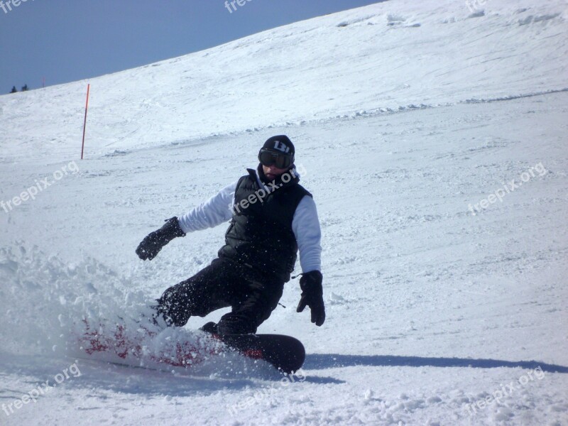 Snowboarders Snowboard Winter Snow Winter Sports