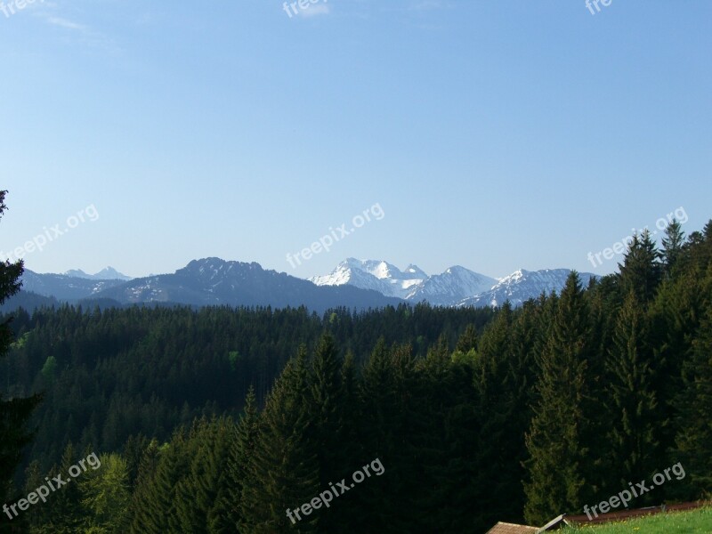 Sorg Schrofen Alpine Panorama Allgäu Distant View Panorama Trail