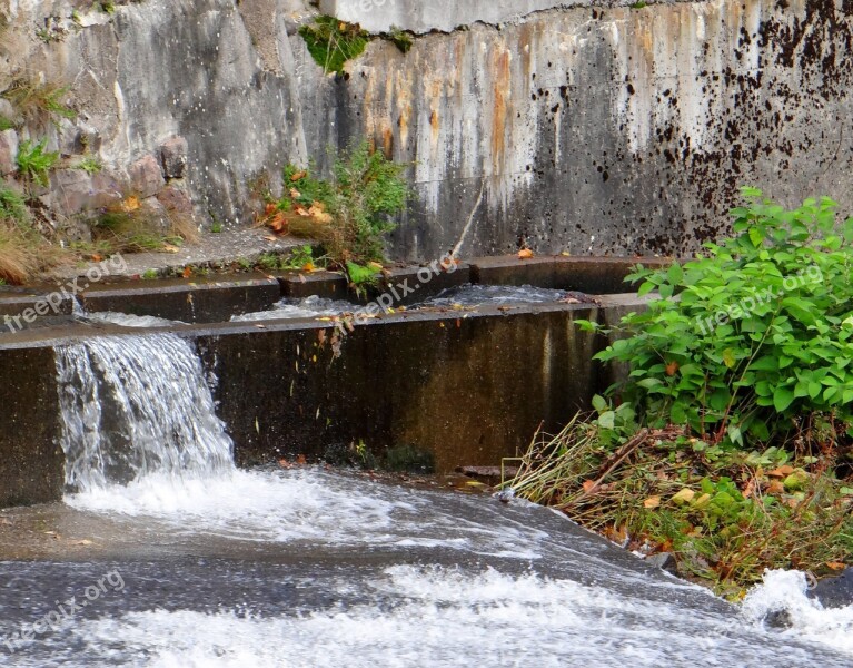 Waterfall Water Splash Source Bach