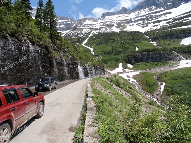 Glacier National Park Montana Scenery Landscape National