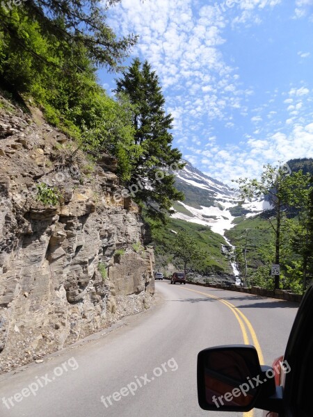 Glacier National Park Montana Scenery Landscape National