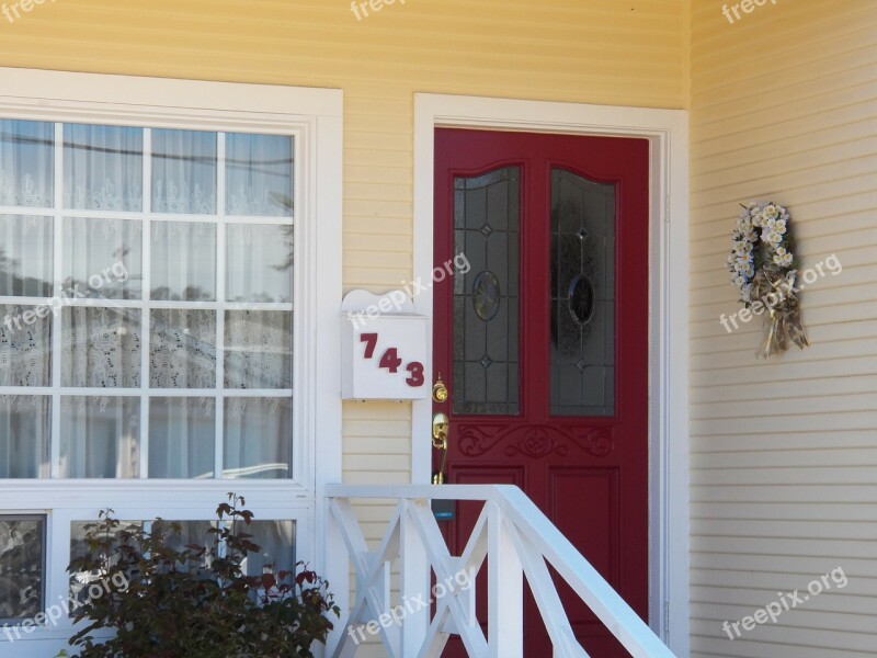 Door Porch House Home Architecture