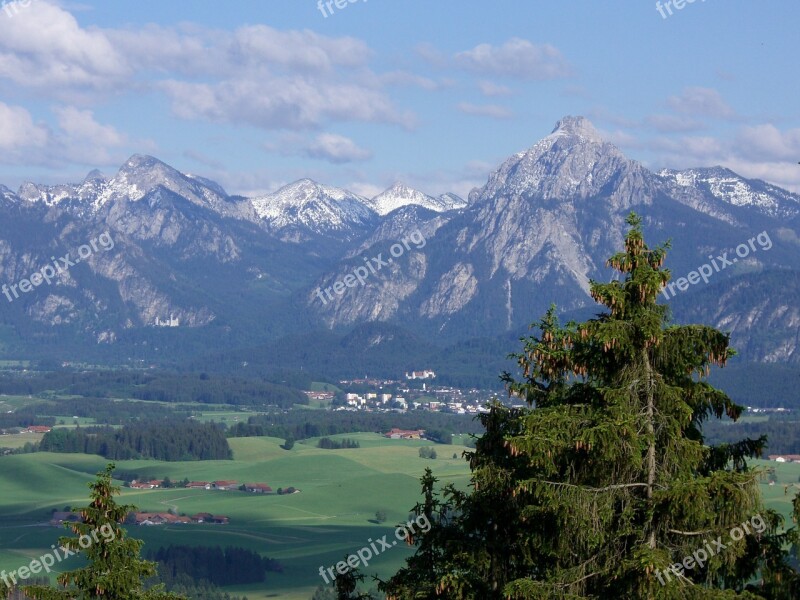 Füssen Kristin Bergpanorame Säuling Allgäu