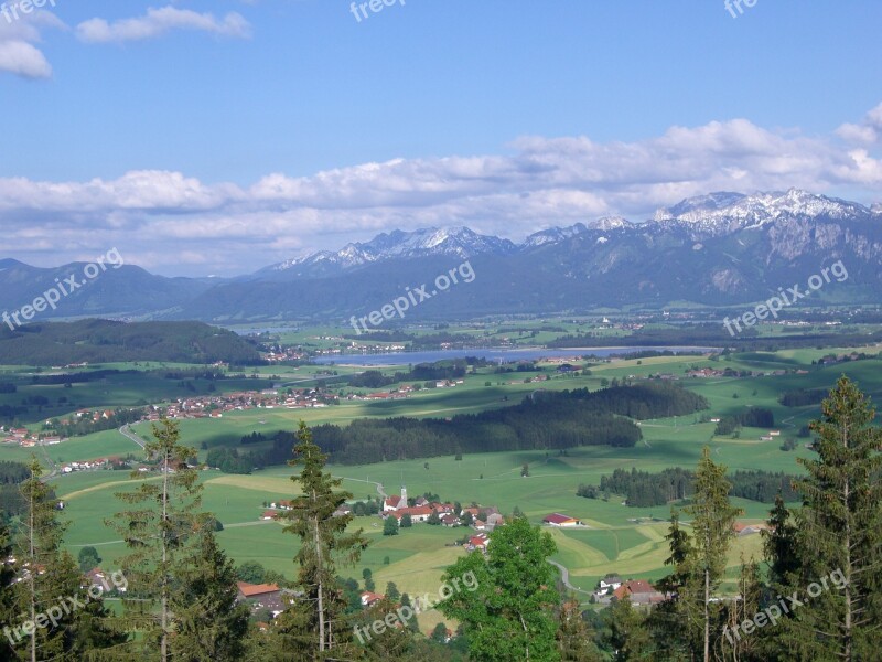 Lake Mountain Panorama Allgäu Hop On The Lake Speiden