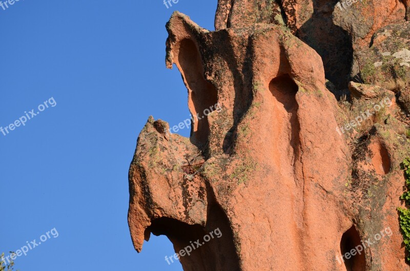 Rock Forms Erosion Stone Bird Corsica