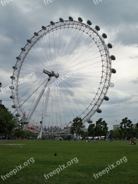 London London Eye Ferris Wheel Free Photos