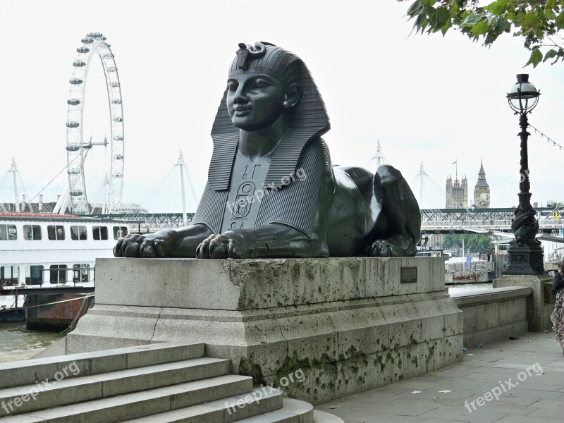 London Thames Sphinx Free Photos