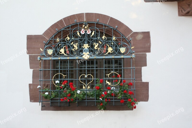 Window Building House Wall Grid