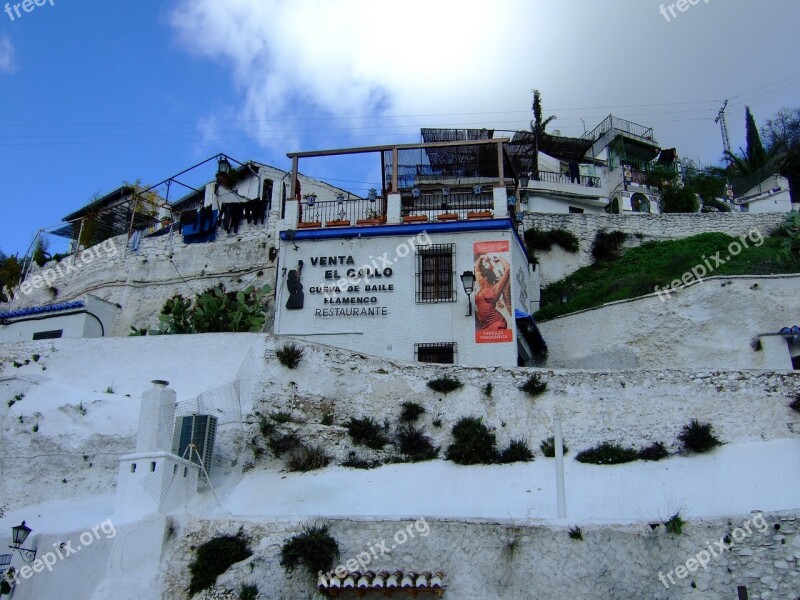 Granada Andalusia Spain The Rooster For Sale Sacromonte